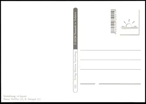 POSTKARTE STRANDGRÜSSE ES GRÜSST DIE KÜSTENWACHE MOIN NORDSEE LÄMMER MUSCHEL COQUILLAGE DE MER sea shell Ansichtskarte