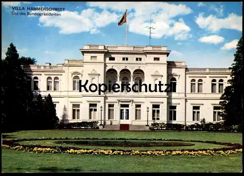ÄLTERE POSTKARTE BONN VILLA HAMMERSCHMIDT SITZ DES BUNDESPRÄSIDENTEN house of german president Ansichtskarte postcard
