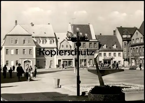 ÄLTERE POSTKARTE BORNA MARKTPLATZ PANORAMA Ansichtskarte postcard cpa AK