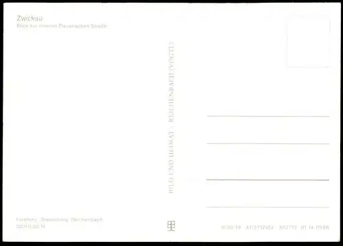 ÄLTERE POSTKARTE ZWICKAU BLICK ZUR INNEREN PLAUENSCHEN STRASSE Plauensche Strasse Ansichtskarte postcard cpa AK