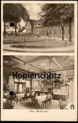 ALTE POSTKARTE JEVER BAHNHOF 1932 INNENEINRICHTUNG BAHNHOFSGASTSTÄTTE THEKE Ansichtskarte AK postcard cpa