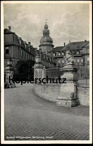 ÄLTERE POSTKARTE SCHLOSS WITTGENSTEIN BAD BERLEBURG castle chateau Ansichtskarte cpa postcard