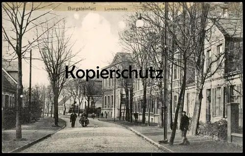 ALTE POSTKARTE BURGSTEINFURT LINDENSTRASSE Steinfurt Borghorst cpa postcard Ansichtskarte AK