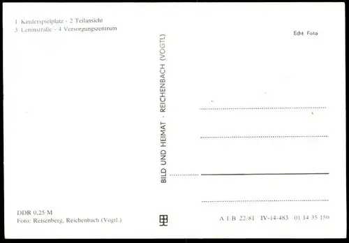 ÄLTERE POSTKARTE ZWICKAU NEU PLANITZ SPIELPLATZ LENINSTRASSE VERSORGUNGSZENTRUM playground Kinder Bus Neuplanitz AK cpa