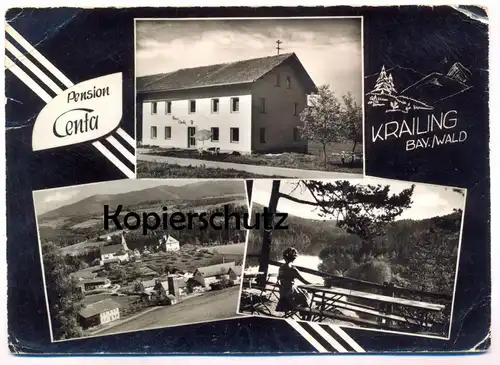 ÄLTERE POSTKARTE KRAILING HAUS CENTA BAYERRISCHER WALD PRACKENBACH Ansichtskarte postcard cpa