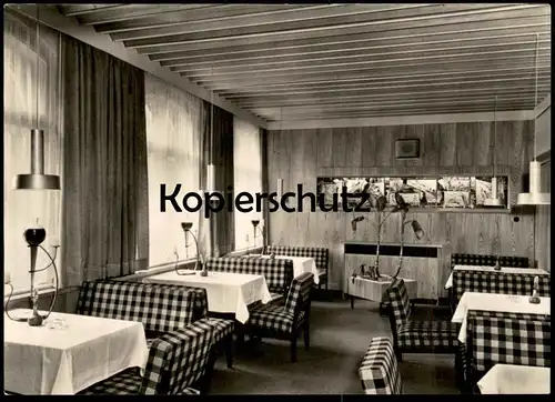 ÄLTERE POSTKARTE ZWICKAU HO-HOTEL WAGNER WEINRESTAURANT RESTAURANT INNENEINRICHTUNG AKT KUNST Ansichtskarte cpa postcard