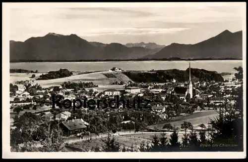 ALTE POSTKARTE PRIEN AM CHIEMSEE PANORAMA TOTALANSICHT TOTAL GESAMTANSICHT AK Ansichtskarte postcard cpa
