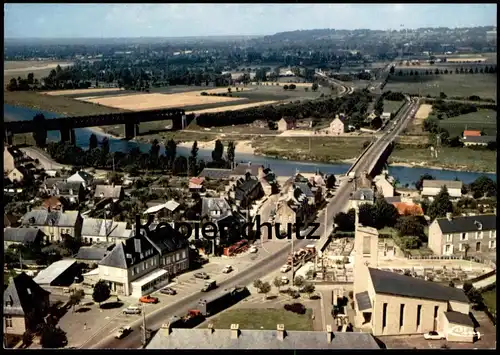 ÄLTERE POSTKARTE PONTAUBAULT VUE GÉNÉRALE AÉRIENNE Luftaufnahme Fliegeraufnahme Luftbild Ansichtskarte AK postcard cpa