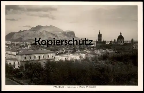 ALTE POSTKARTE PALERMO PANORAMA E MONTE PELLEGRINO Italien Italia Italy cpa postcard AK Ansichtskarte