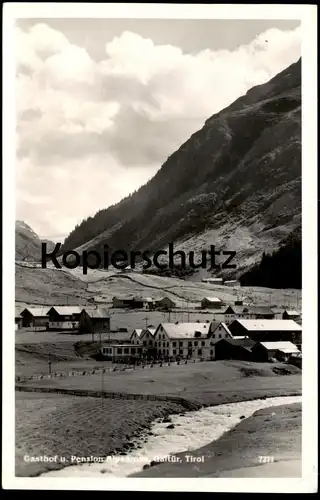 ALTE POSTKARTE GALTÜR PENSION ALPENROSE Tirol Paznauntal Ansichtskarte AK cpa postcard