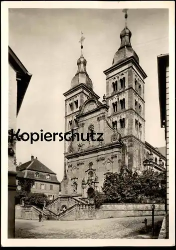 ÄLTERE POSTKARTE EHEMALIGE ABTEIKIRCHE 1742-1747 ERBAUT AMORBACH IM ODENWALD BENEDIKTINER postcard Ansichtskarte cpa AK