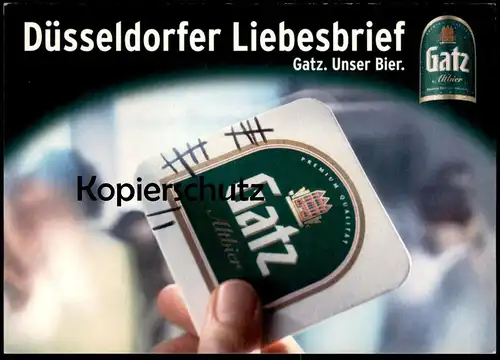 POSTKARTE DÜSSELDORFER LIEBESBRIEF BIER GATZ ALT ALKOHOL DÜSSELDORF beer alcohol bière alcool Ansichtskarte postcard cpa