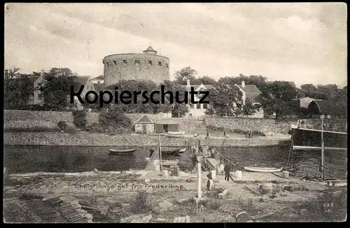 ALTE POSTKARTE CHRISTIANSO SET FRA FREDERIKSO Christiansø Frederiksø Danmark Denmark Dänemark Ansichtskarte postcard AK