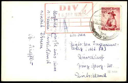 ALTE POSTKARTE UNTERER UNTERER STAUSEE VERMUNT SILVRETTA MIT LITZNERGRUPPE MONTAFON VORARLBERG Ansichtskarte postcard AK