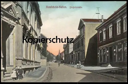 ALTE POSTKARTE REMSCHEID HASTEN BÜCHELSTRASSE EISERNES KREUZ VERLAG CARL HEIDMANN VERFASSER IST ENKEL VON CARL