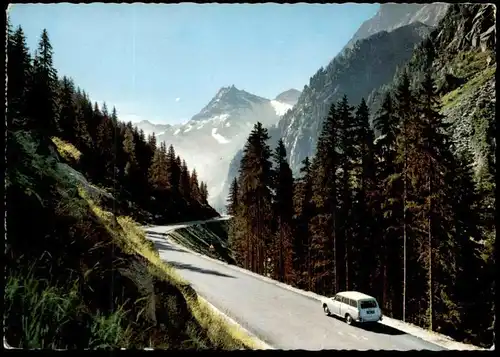 ÄLTERE POSTKARTE FELBERTAUERNSTRASSE NORDRAMPE VW 1500 OSTALPEN Pass Strasse strada Ansichtskarte postcard cpa