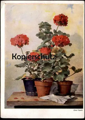 ALTE KÜNSTLER POSTKARTE BLUMEN OTTO VAELTL BISCHOF & KLEIN LENGERICH STILLLEBEN Flowers Fleurs Ansichtskarte AK postcard