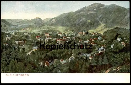 ALTE POSTKARTE BAD GLEICHENBERG PANORAMA Totalansicht Steiermark Österreich Austria cpa postcard AK Ansichtskarte