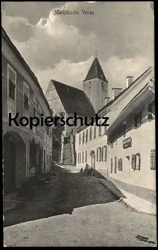 ALTE POSTKARTE MARKTKIRCHE VORAU 1911 STEIERMARK Kirche church Austria Autriche Österreich cpa postcard AK Ansichtskarte