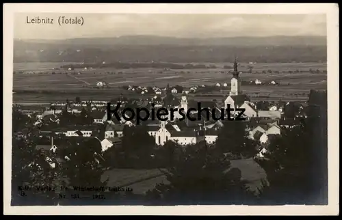 ALTE POSTKARTE LEIBNITZ TOTALE PANORAMA Steiermark Austria Österreich AK Ansichtskarte cpa postcard