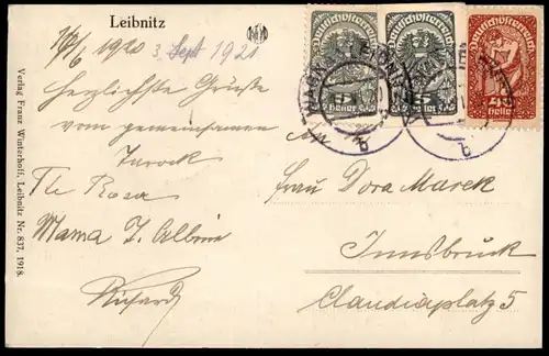 ALTE POSTKARTE LEIBNITZ PLATZ DROGERIE STEIERMARK 1920 Fahne Flag Pavillon postcard cpa AK Ansichtskarte