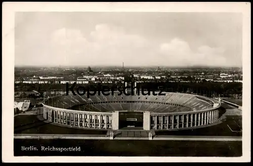 ALTE POSTKARTE BERLIN REICHSSPORTFELD Stadion stadium estadio stadio stade Luftbild cpa postcard AK Ansichtskarte