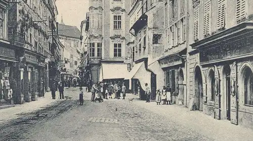 ALTE POSTKARTE STEYR ENGE APOTHEKE STIGLER Oberösterreich Österreich Austria Autriche cpa postcard Ansichtskarte AK