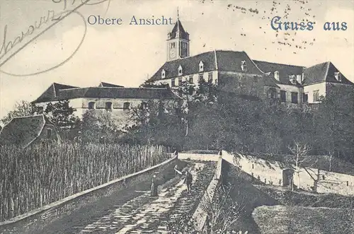 ALTE POSTKARTE GRUSS AUS RIEGERSBURG STEIERMARK 1901 SCHLOSS OBERE ANSICHT HOCHSCHLOSS KRONECK Burg chateau castle cpa