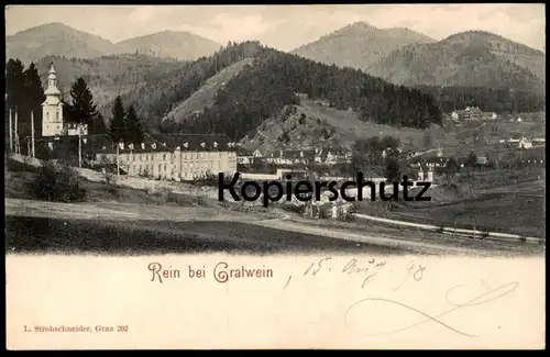 ALTE POSTKARTE REIN BEI GRATWEIN 1898 GRAZ Steiermark Österreich Austria Autriche cpa postcard AK Ansichtskarte