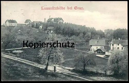 ALTE POSTKARTE LASSNITZHÖHE BEI GRAZ 1908 STEIERMARK Austria Autriche Österreich postcard cpa AK Ansichtskarte