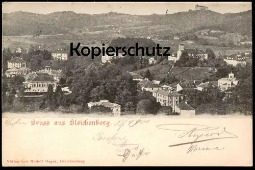 ALTE POSTKARTE GRUSS AUS BAD GLEICHENBERG 1900 PANORAMA Steiermark Österreich Austria cpa postcard AK Ansichtskarte
