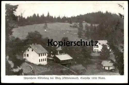 ALTE POSTKARTE ALPENHEIM EIBISBERG BEI WEIZ St. Kathrein Steiermark Österreich Austria Autriche postcard Ansichtskarte
