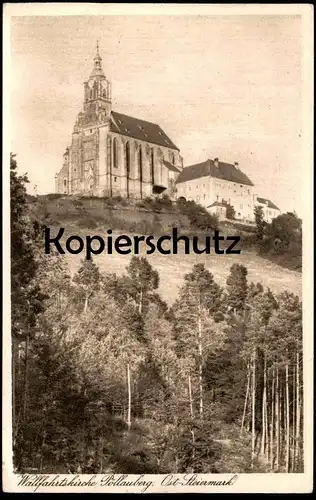 ALTE POSTKARTE WALLFAHRTSKIRCHE PÖLLAUBERG 1920 OST-STEIERMARK PÖLLAU Fürstenfeld Kirche church postcard Ansichtskarte