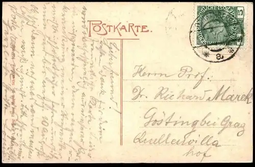 ALTE POSTKARTE SCHWANBERG VOM JOSEFIBERG 1908 Bad Schwanberg Steiermark Austria Österreich Ansichtskarte AK cpa postcard