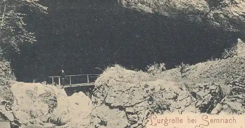 ALTE POSTKARTE LURGROTTE BEI SEMRIACH 1898 PEGGAU TANNEBEN cave Höhle Grotte Österreich Austria Ansichtskarte postcard