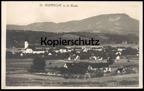 ALTE POSTKARTE SANKT RUPRECHT AN DER RAAB 1912 St. Steiermark Styria Österreich Austria Autriche Ansichtskarte postcard