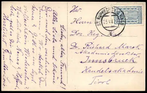ALTE POSTKARTE SANKT RUPRECHT AN DER RAAB 1912 St. Steiermark Styria Österreich Austria Autriche Ansichtskarte postcard