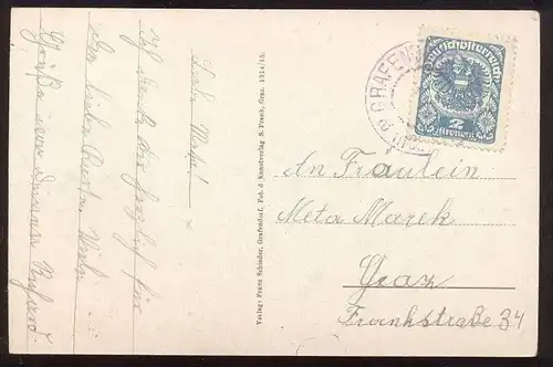 ALTE POSTKARTE GRAFENDORF OSTSTEIERMARK bei Hartberg Steiermark Österreich Austria Autriche Ansichtskarte cpa postcard
