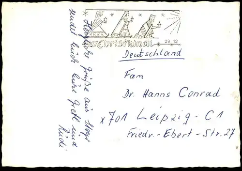 ÄLTERE POSTKARTE CHRISTKINDL BEI STEYR OBERÖSTERREICH IM SCHNEE snow neige winter Kirche church église AK Ansichtskarte