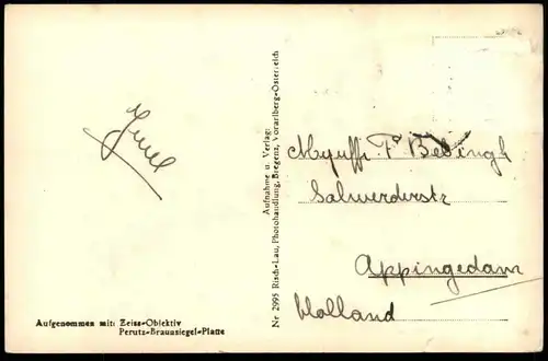 ALTE POSTKARTE ZÜRS AM ARLBERG 1720 M MIT FLEXENPASS VORARLBERG Risch-Lau cpa postcard AK Ansichtskarte