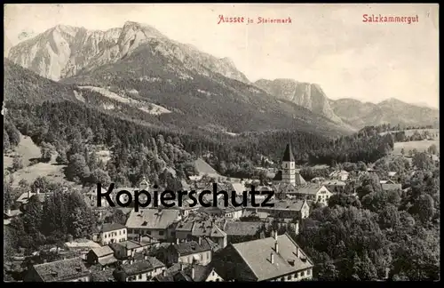 ALTE POSTKARTE AUSSEE IN STEIERMARK SALZKAMMERGUT PANORAMA TOTAL TOTALANSICHT Gesamtansicht Ansichtskarte cpa postcard