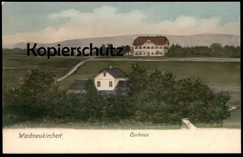 ALTE POSTKARTE WALDNEUKIRCHEN CURHAUS KURHAUS OBERÖSTERREICH ÖSTERREICH Ansichtskarte postcard AK cpa