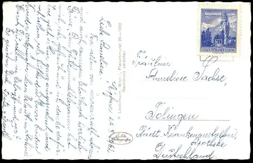 ÄLTERE POSTKARTE SOMMERFRISCHE MARIAPFARR 1120 METER GEGEN GRANITZL UND HOCHGOLLING cpa AK Ansichtskarte postcard