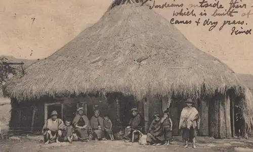 ALTE POSTKARTE ARAUCANOS INDIANS INDIOS INDIANER CHILE SÜDAMERIKA cpa postcard Ansichtskarte AK