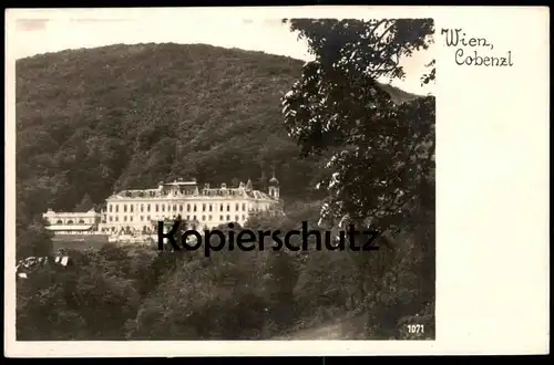 ALTE POSTKARTE WIEN COBENZL REISENBERG SCHLOSS HOTEL KOBENZL AK cpa postcard Ansichtskarte