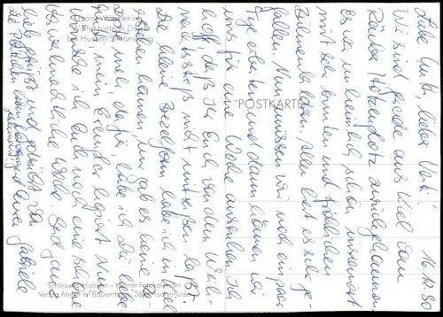 ÄLTERE POSTKARTE WINTER HINTERM DEICH HUSUM SIMONSBERG Friesenhaus Haus Ansichtskarte postcard cpa AK