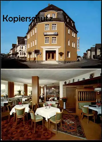 ÄLTERE POSTKARTE SIERSHAHN HOTEL RESTAURANT BUSCH AUTOBAHNAUSFAHRT RANSBACH WIRGES WESTERWALD Ansichtskarte postcard cpa