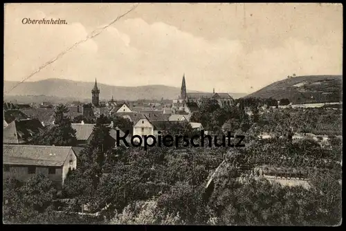 ALTE POSTKARTE OBEREHNHEIM PANORAMA TOTALANSICHT OBERNAI ELSASS ALSACE FELDPOST 1917 AK postcard Ansichtskarte cpa