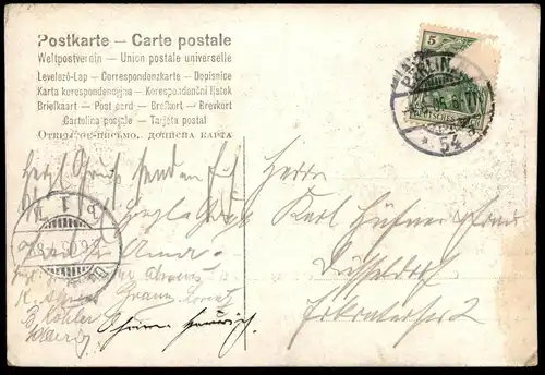 ALTE POSTKARTE BERLIN GALAWAGEN ZUM EINZUGE UNSERER KRONPRINZESSIN AM 03.06.1905 Prinzessin princess horses Pferde coach