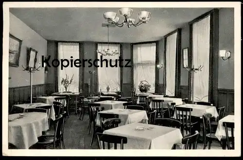 ALTE POSTKARTE EUSKIRCHEN GASTHOF THIEBACH INNENANSICHT Inneres verm. 40er Jahre postcard AK Ansichtskarte cpa